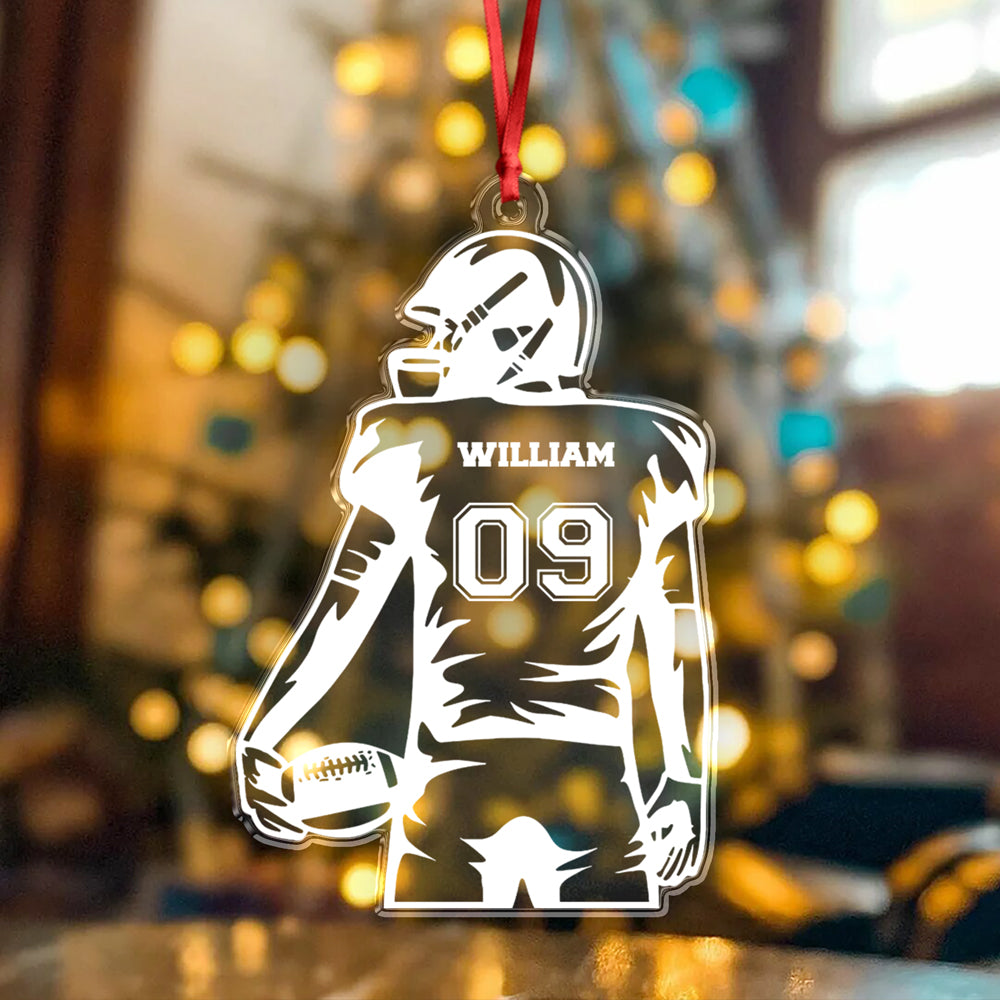 Personalized Football Player Acrylic Ornament Football Team Gift CH07 896622