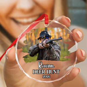 Custom Photo Hunting Glass Ornament TH10 896667