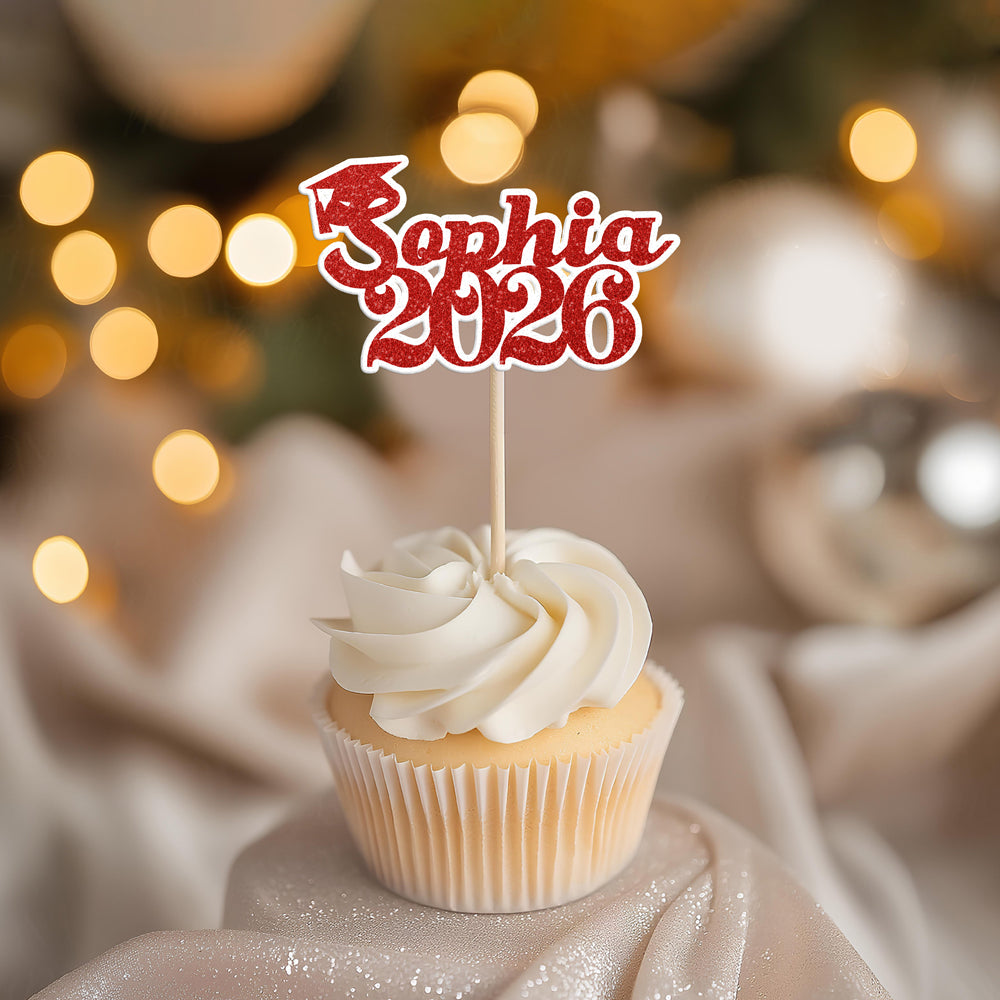 Personalized Graduation Class of 2026 Cupcake Toppers HA75 920076