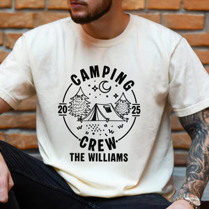 Custom Family Camping Crew Shirts 2025 - Matching Family Comfort Color Shirt LM32 895981