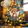 Custom Dog Photo Forever Loved Memorial Acrylic Ornament HA75 897032