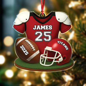 Personalized American Football Acrylic Ornament Football Team Gift HA75 898076