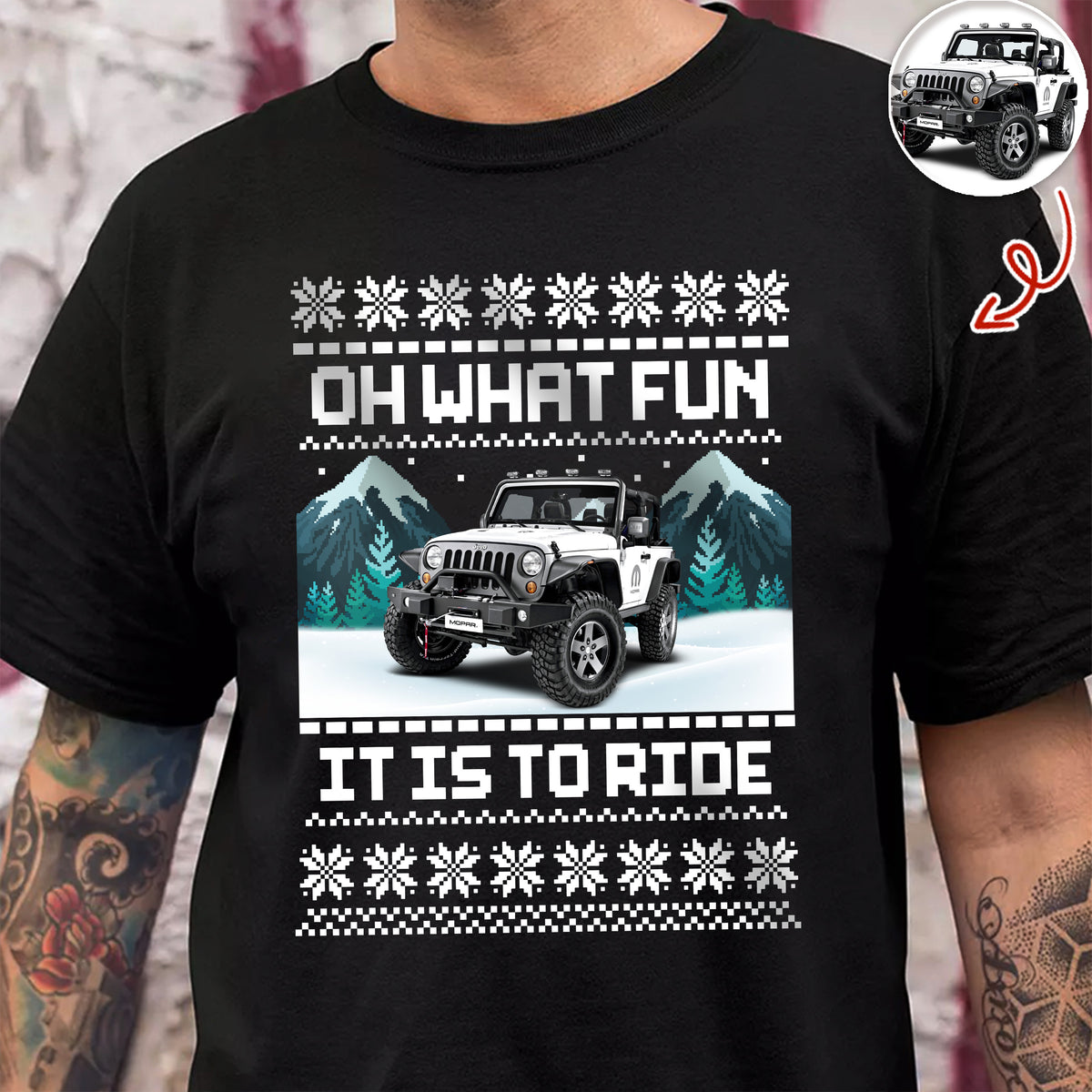 Custom Photo Oh What's Fun It Is To Ride Dark Shirt HO82 900642