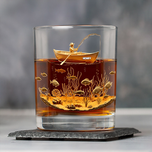Fishing Man - Personalized Whiskey Glass Gifts For Fishing Lovers CH07 899874