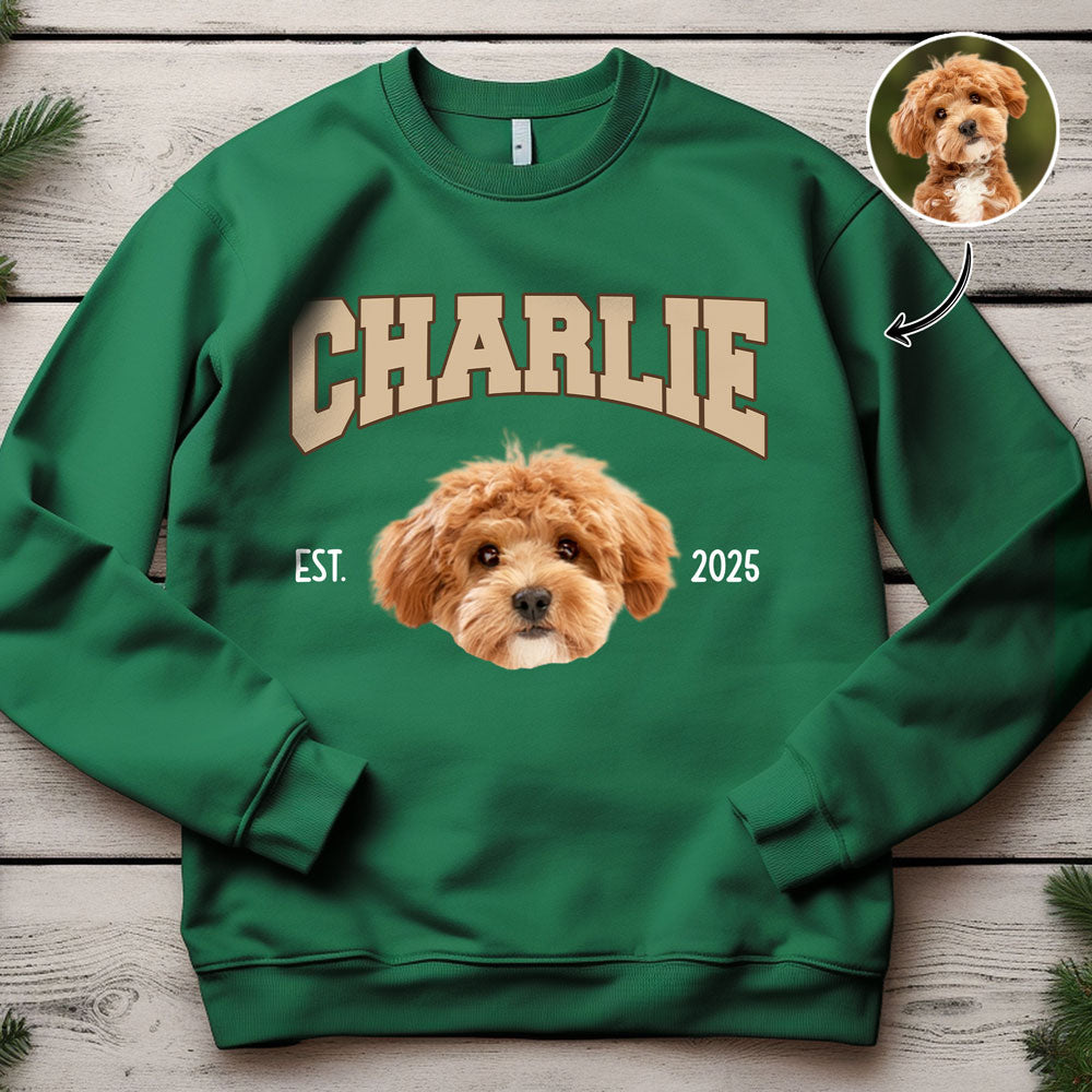 Custom Dog Photo And Name Sweatshirt For Dog Lover TH10 896885