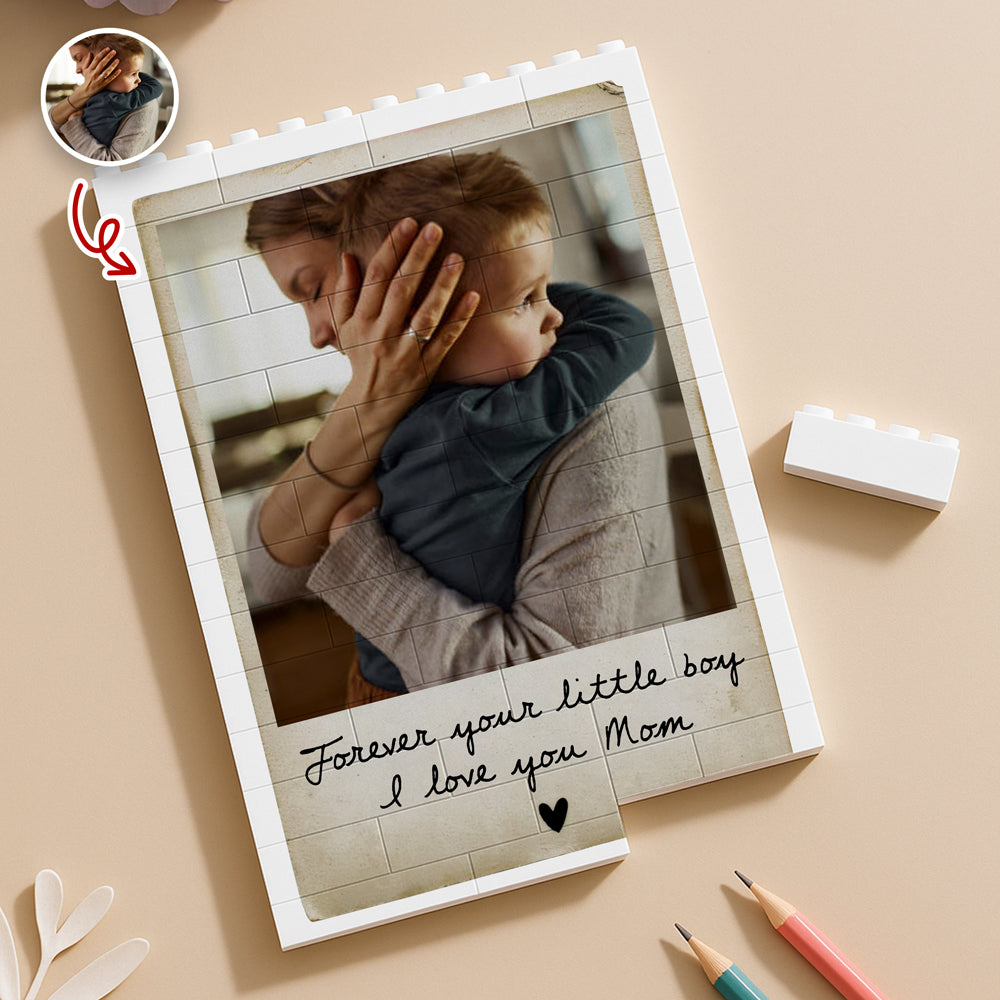 Custom Photo I Love You Mom Building Brick Blocks Mother's Day Gift CH07 910804