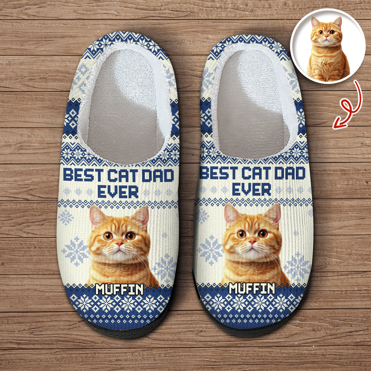 Custom Photo Best Cat Mom Ever Slipper Christmas Gift For Cat Lovers CH07 896782