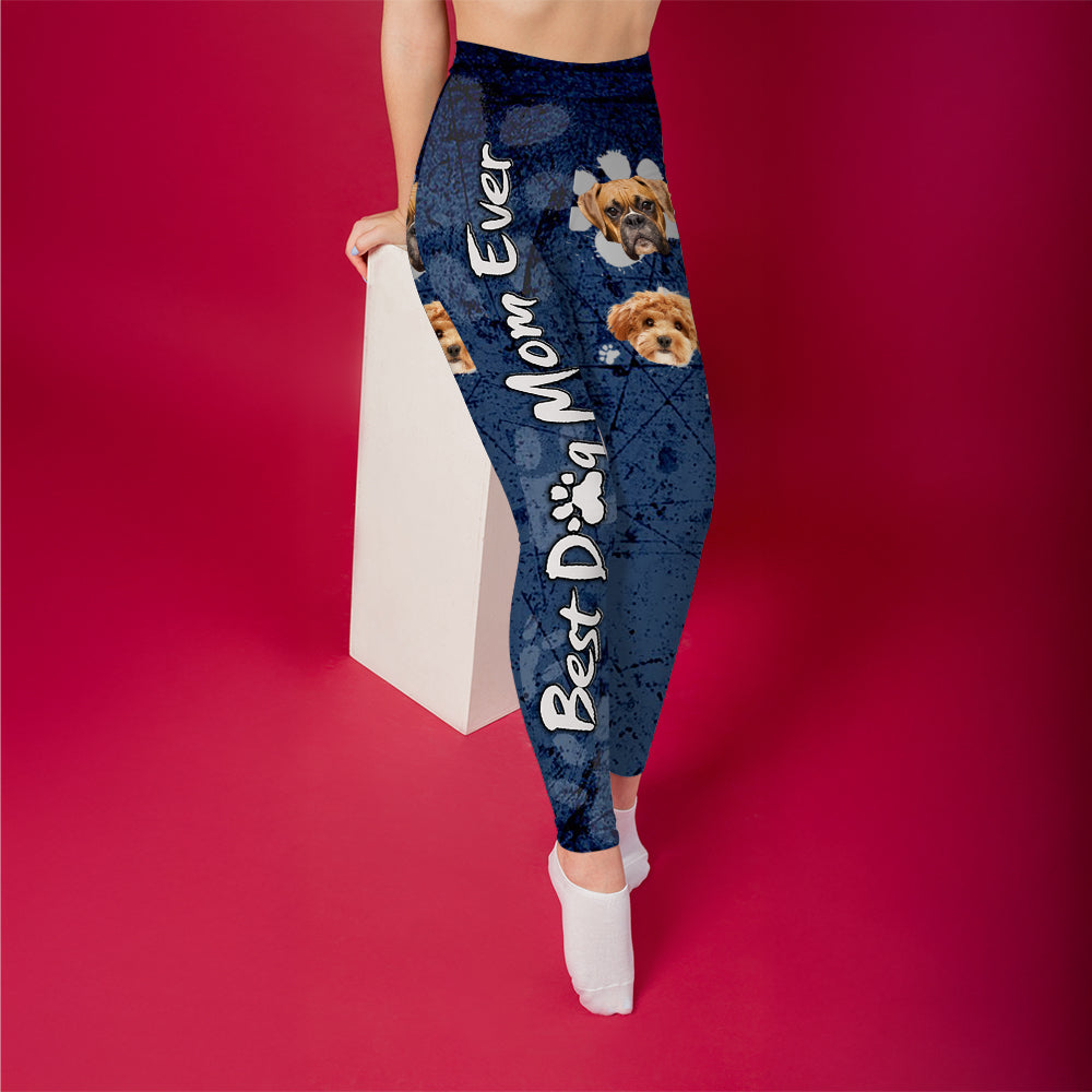Custom Photo Best Dog Mom Ever Dog Legging HO82 900536