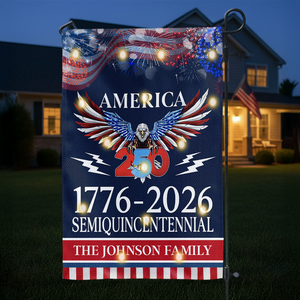 250 Years America Semiquincentennial Solar Led Garden Flag CH07 899130