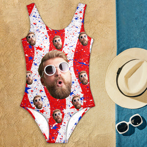 Custom Funny Face America Bathing Swimsuit Summer Party Gift CH07 895880