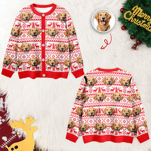 Custom Dog Photo Cardigan Gift For Dog Lovers LM32 897125