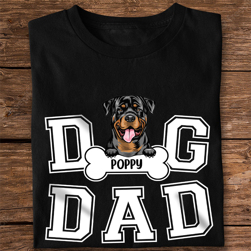 Custom Photo Dog Dad We Sniff Together, We Stick Together Dark Shirt HO82 894186