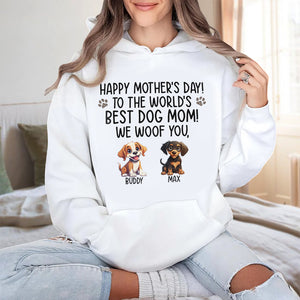 Happy Mother's Day Best Dog Mom, I Woof You Personalized Shirt For Dog Lovers HA75 891922