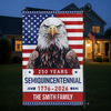 250th Anniversary Semiquincentennial Eagle Personalized Garden Flag HA75 898778