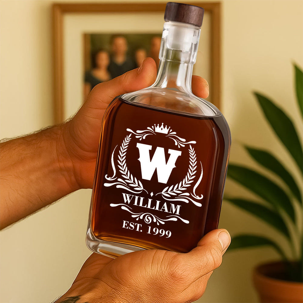Custom Name Whiskey Bottle Gift For Dad, Husband CH07 896018