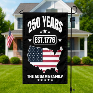 Custom Family Name 250 Years Est 1776 Garden Flag TH10 896671