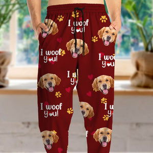Custom Photo I Woof/Meow You Sweatpants Gift For Pet Lovers HO82 894414