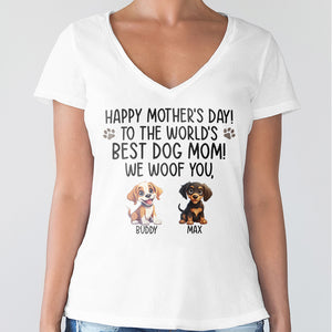 Happy Mother's Day Best Dog Mom, I Woof You Personalized Shirt For Dog Lovers HA75 891922