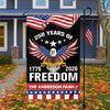 Custom Name 250 Years Of Freedom Anniversary Garden Flag CH07 910048