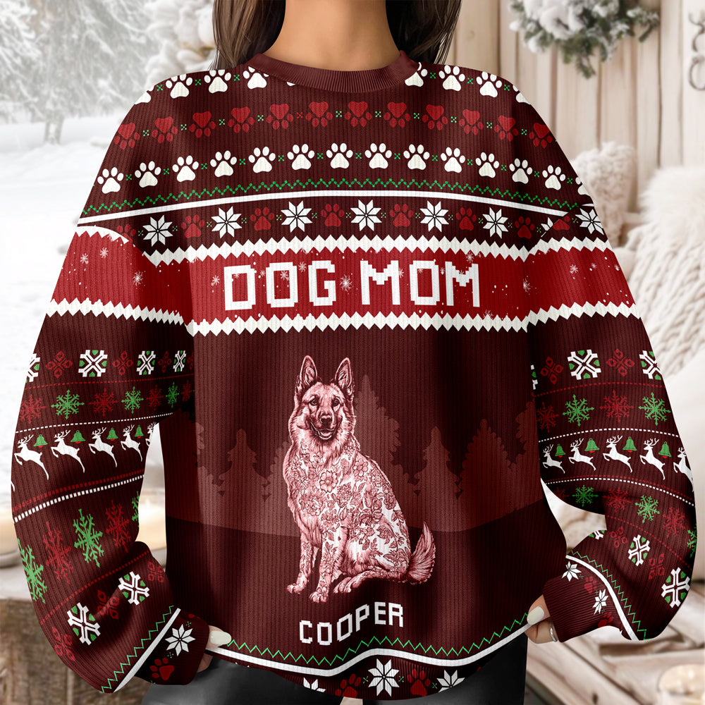 Dog Mom Dog Dad Ugly Sweater For Christmas TH10 896067