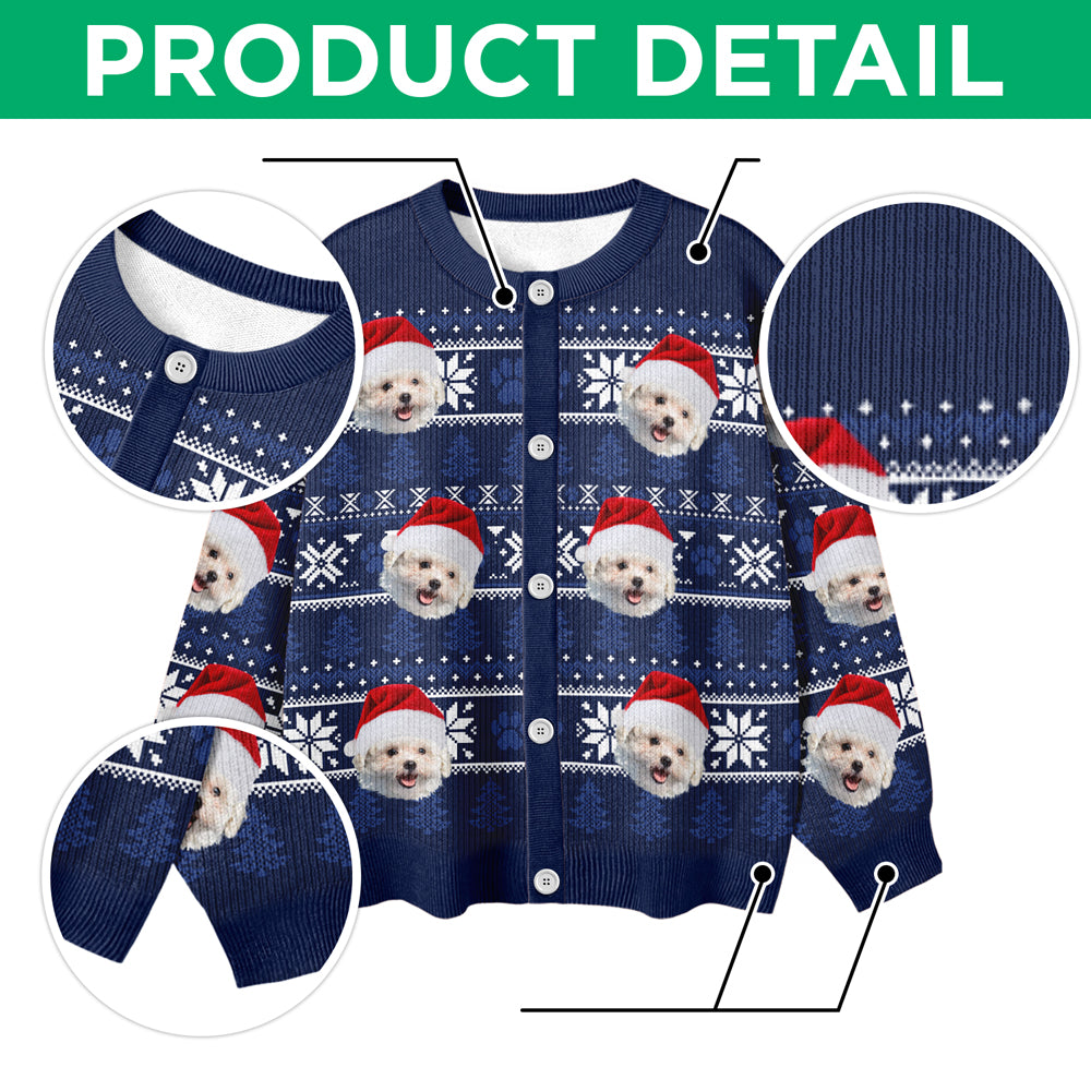 Custom Dog Cat Face Photo Ugly Cardigan For Dog/Cat Lover TH10 896585