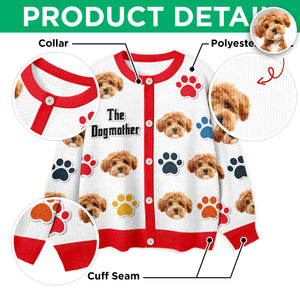 The Dogmother - Custom Dog Cat Photo Cardigan Gift For Dog Cat Lovers CH07 899728