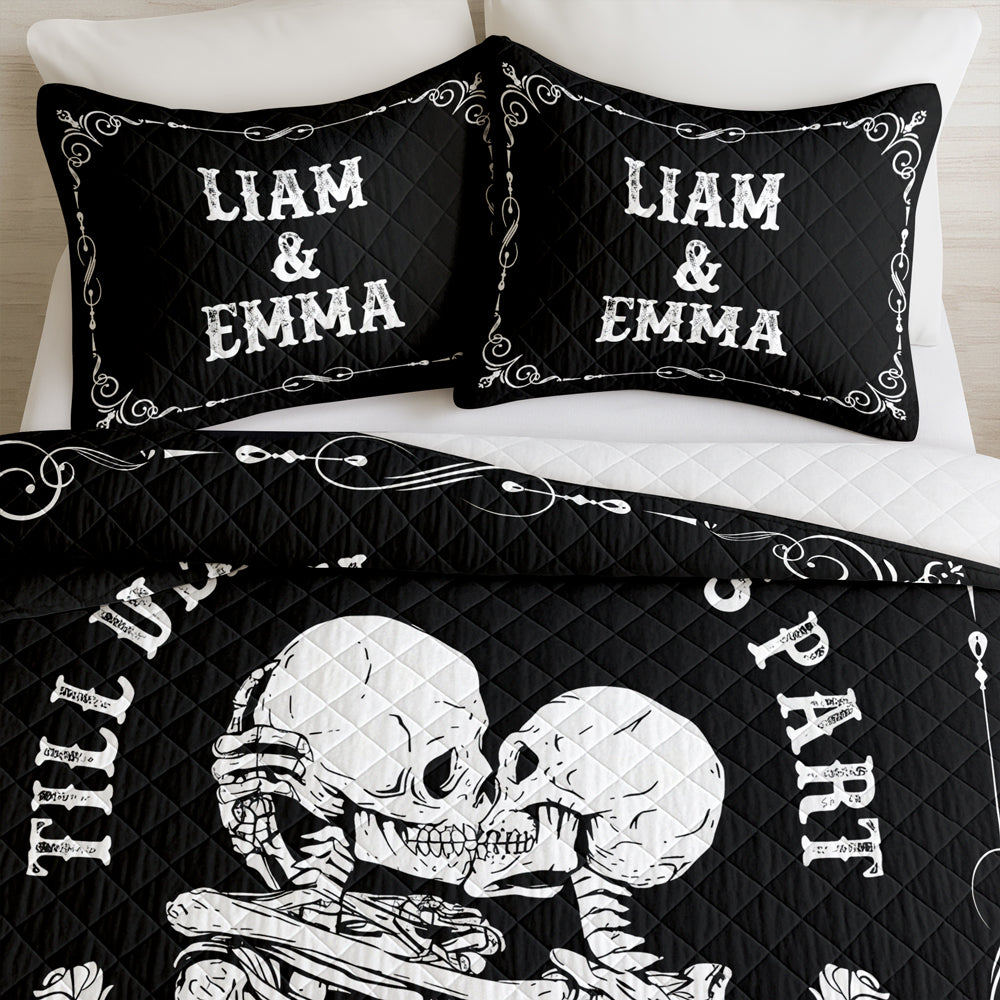 Till Death Do Us Part - Personalized Bedding Set Valentine Gift For Couple CH07 899852
