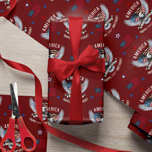 America Happy 250th Birthday Wrapping Paper HO82 900696