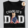 Custom Photo Dog Cat Dad With US 250 Shirt HO82 901266