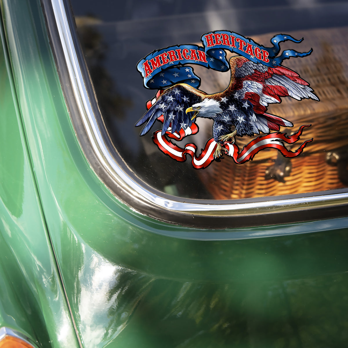 American Heritage Eagle Patriotic Car Window Decal Sticker HA75 920160
