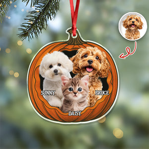 Custom Pumpkin Halloween Pet Acrylic Ornament HO82 894992