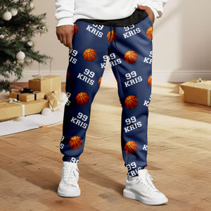 Personalized Custom Name And Number Sweatpants For Basket Ball Lover TH10 896411
