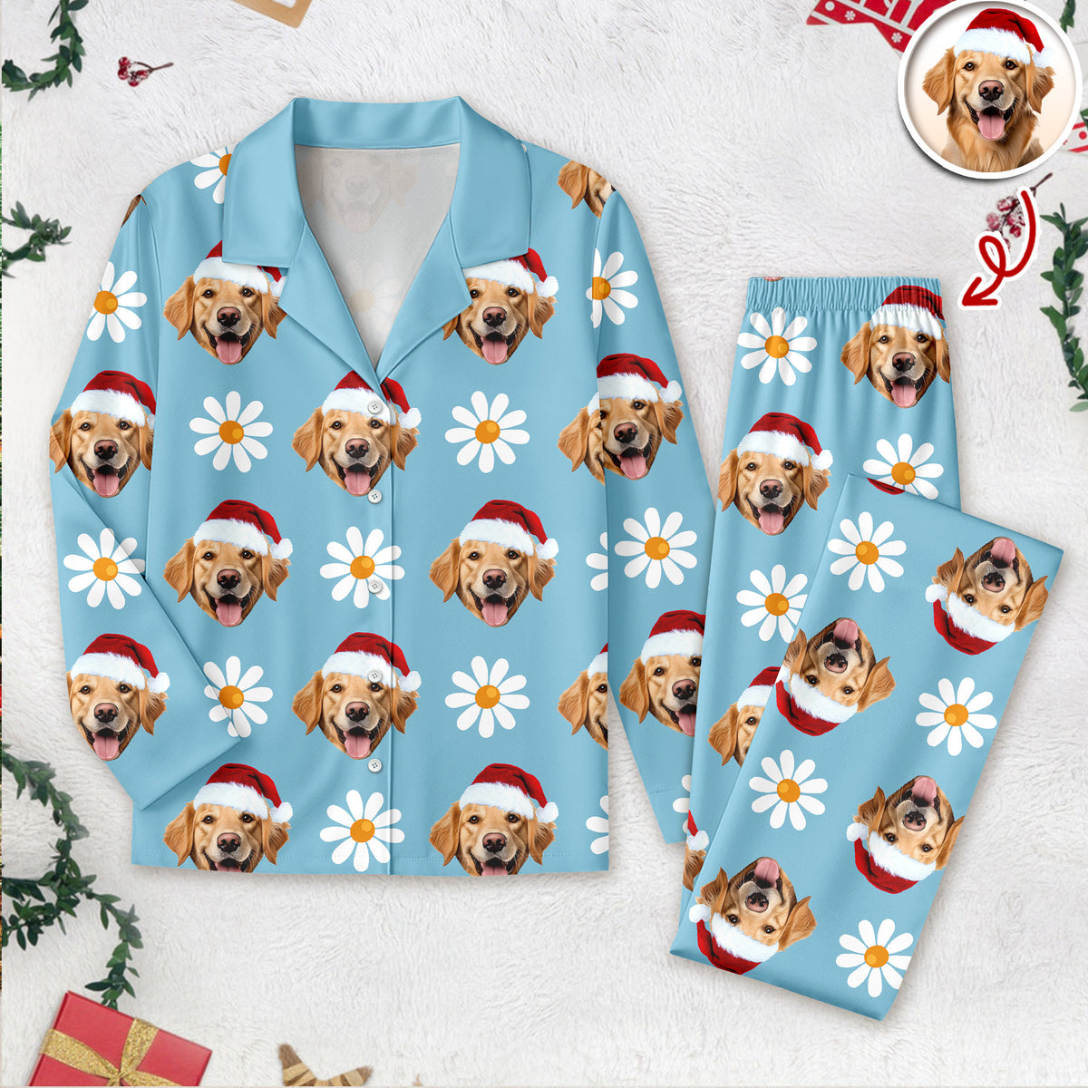 Custom Face Photo With Icon Pajamas Gift For Dog Lovers TH10 894995