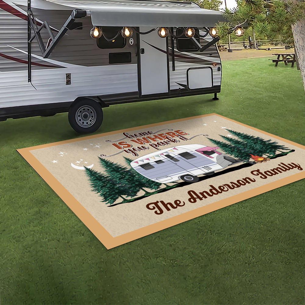 The Best Memories Are Made Camping Personalized Camping Patio Rug, Patio Mat CH07 896192