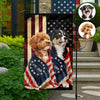 Custom Dog Photo American Patriot Garden Flag HO82 901248