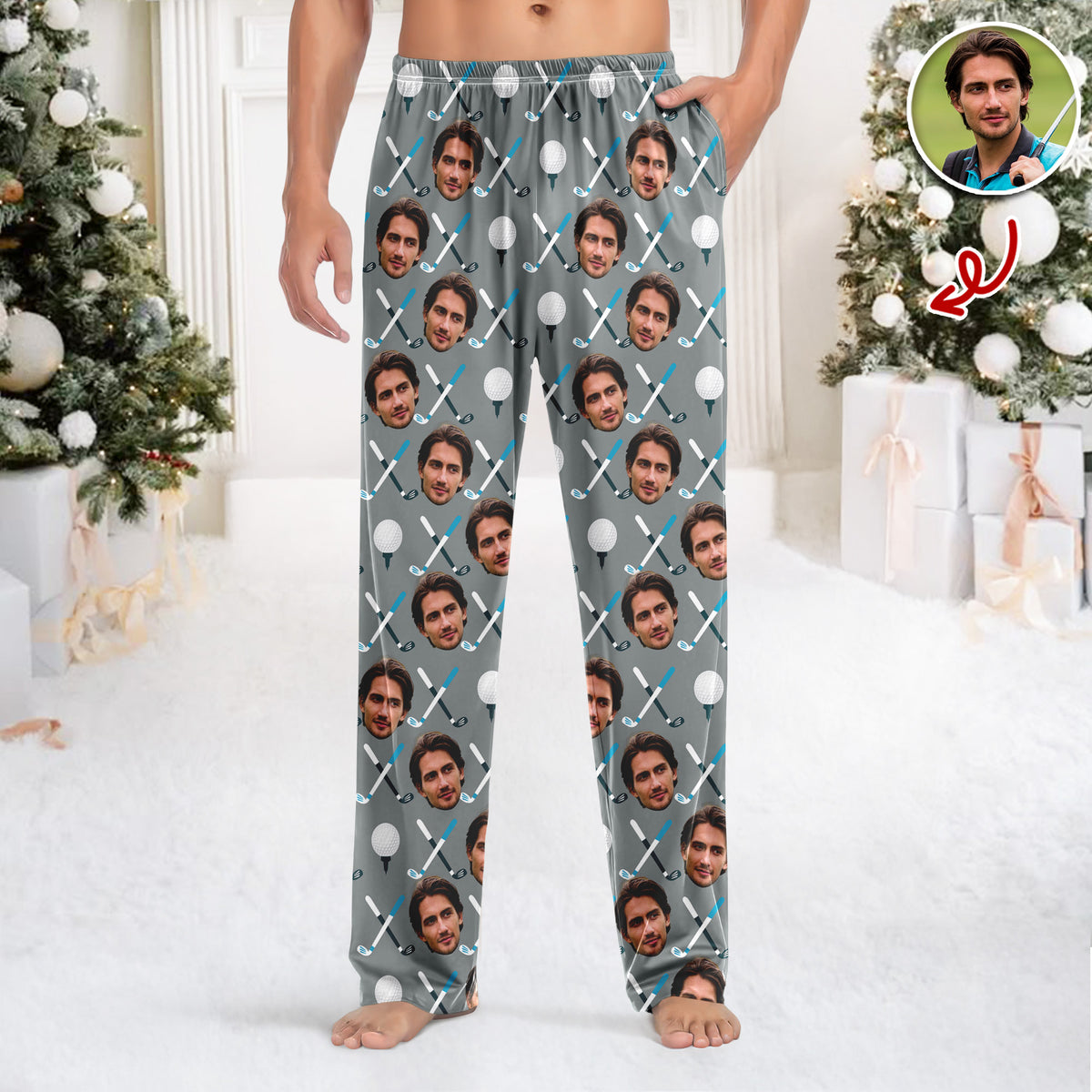 Custom Face Personalized Golf Sweatpants Gift For Golfer, Golf Lovers HA75 898560