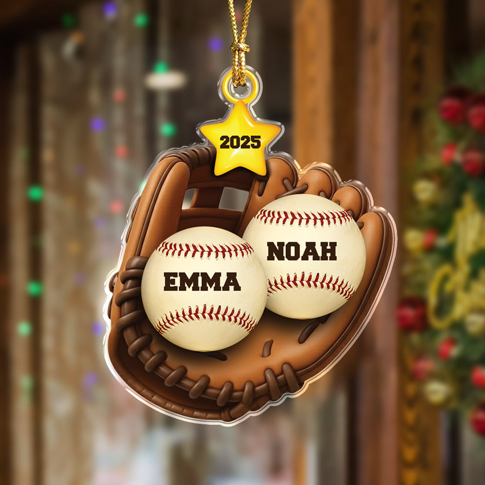 Custom Baseball Family Name Acrylic Ornament TH10 896473
