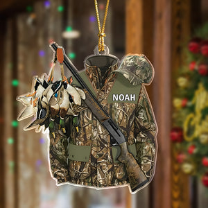 Custom Name Personalized Hunting Duck Acrylic Ornament Christmas Gifts For Duck Hunting Lovers HA75 898268