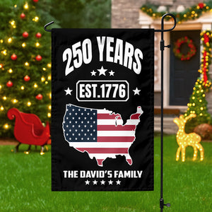 Custom Family Name 250 Years Est 1776 Garden Flag TH10 896671