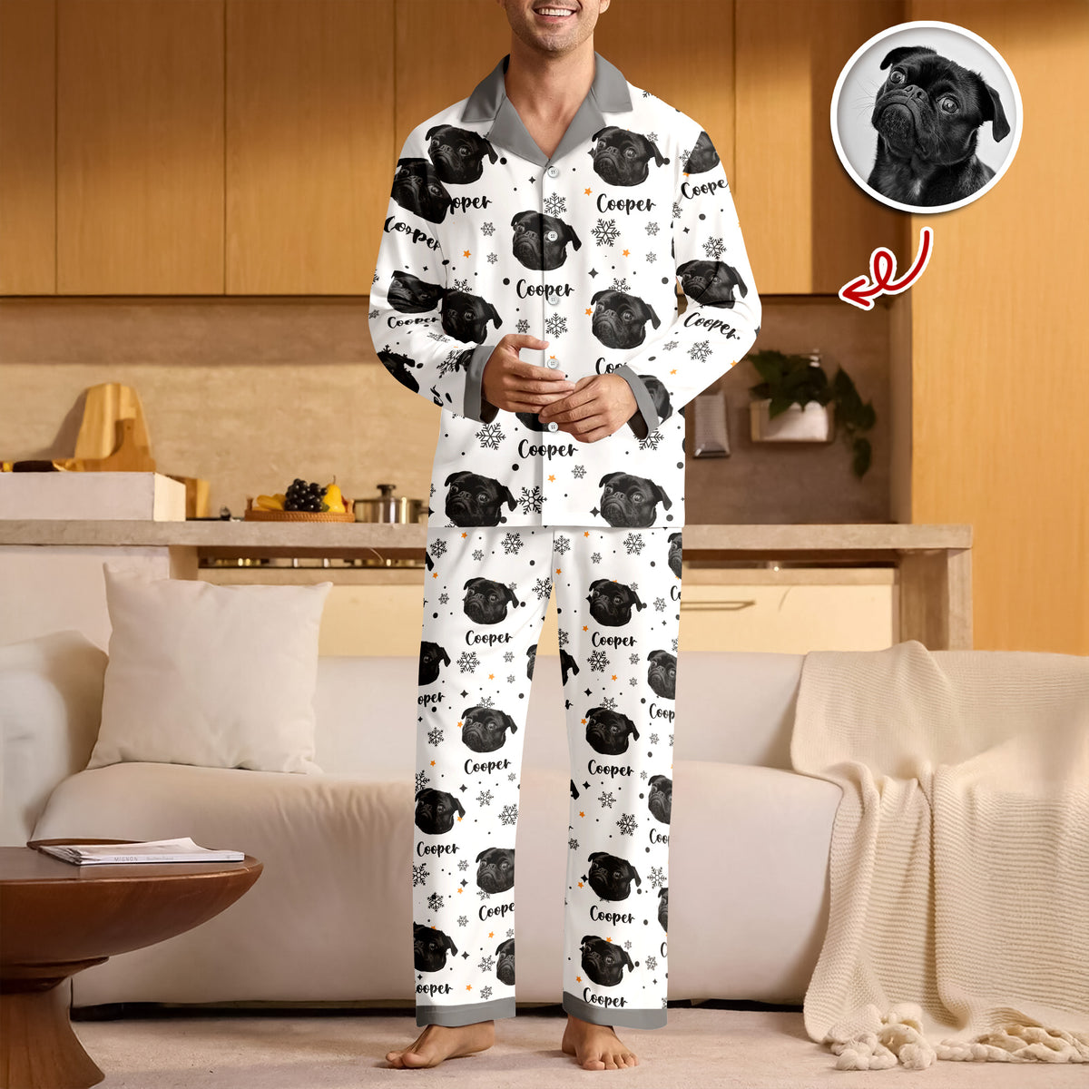 Custom Photo Dog Cat Christmas Pajamas For Pet Lovers TH10 894377