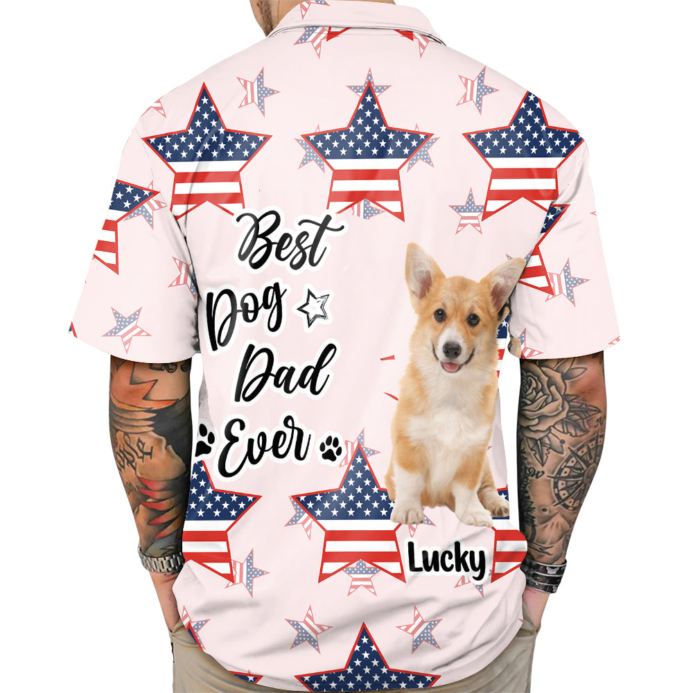 Custom Photo Greatest Dog Dad - Personalized Hawaiian Shirt CH07 895742