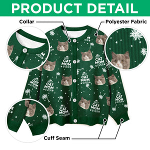 Custom Photo Best Cat Dad Mom Ever Family Cardigan CH07 899574