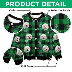 Custom Photo Christmas Ugly Cardigan Gift For Dog Lover CH07 899832