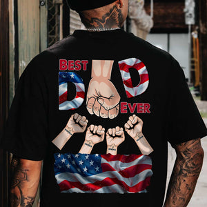 Personalized Best Dad Ever Back Shirt TH10 892831