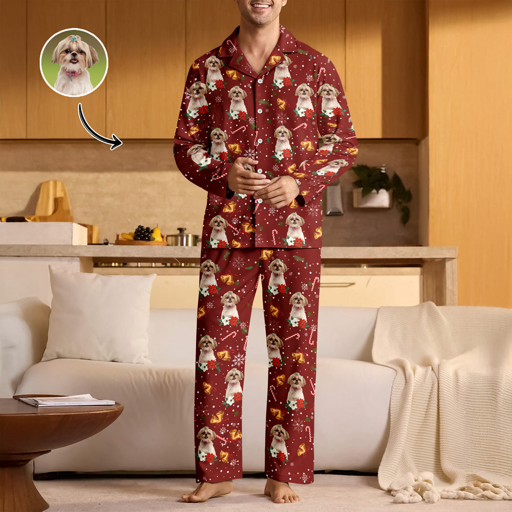 Custom Pet Photo Christmas Pajamas Gift For Pet Lovers TH10 896047