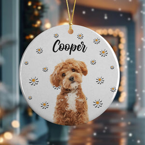 Custom Pet Photo With Icon For Dog And Cat Lovers Ceramic Ornament TH10 894257
