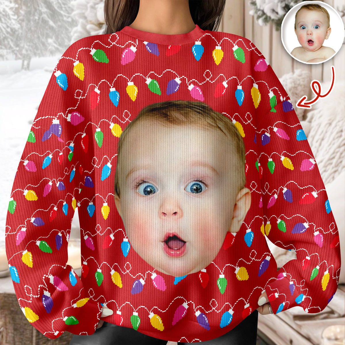 Custom Big Face Photo This Is My Ugly Sweater - Personalized Ugly Sweater CH07 896056