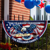 Custom Name Patriotic Eagle We The People Non-Pleated Fan Flag CH07 910562