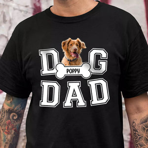 Custom Photo Dog Dad We Sniff Together, We Stick Together Dark Shirt HO82 894186