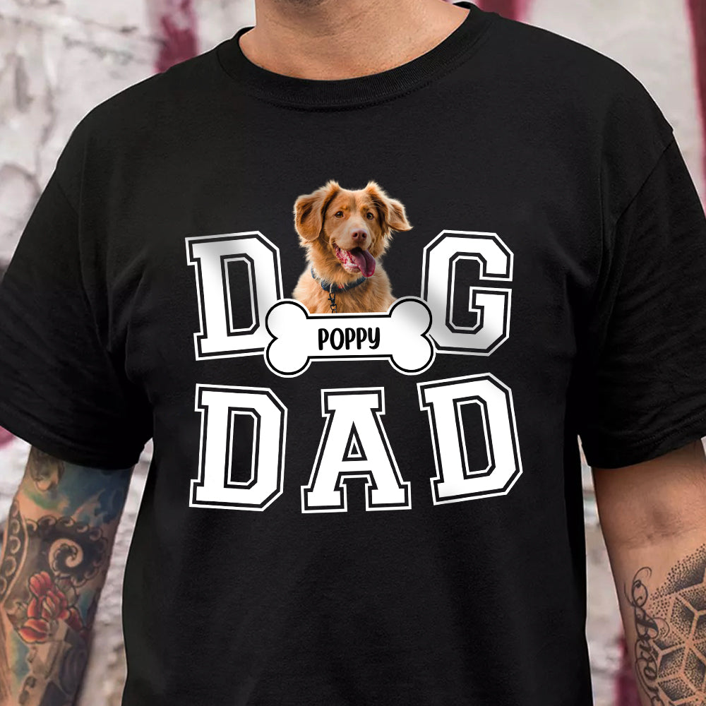 Custom Photo Dog Dad We Sniff Together, We Stick Together Dark Shirt HO82 894186
